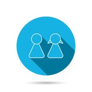 Young couple icon Male and female sign N7