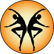 Abstract female silhouette