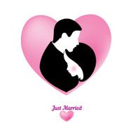 Bride and groom logo