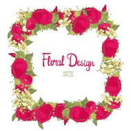 floral frame N128