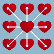 heart with arrow design N3