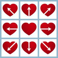 heart with arrow design N4