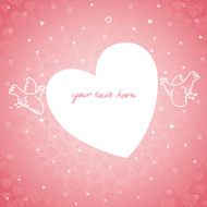 Large heart with birds on pattern from lacy hearts N2