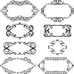 Victorian swirl set