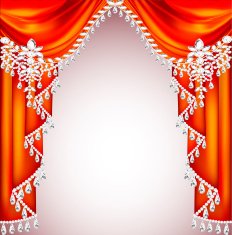 background with red curtains precious stones for invitatio N2