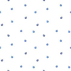 Watercolor seamless blue berries vector vintage pattern