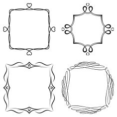 Set of nice decorative frames N6