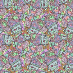 Seamless texture with ornament tribal style Vector illustration