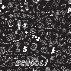 School seamless pattern N19