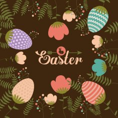 Happy easter card design vector illustration N13