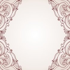 Abstract floral greeting card N3