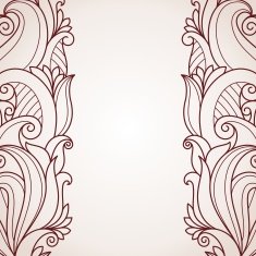 Abstract floral greeting card N5