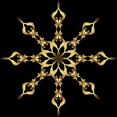 Golden flower pattern N6