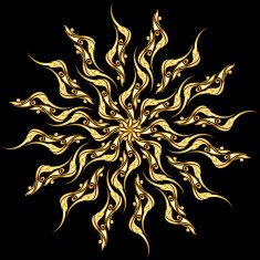 Golden flower pattern N7