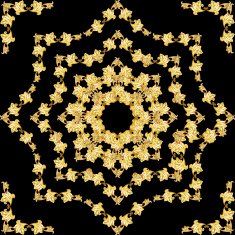 Golden flower pattern N8