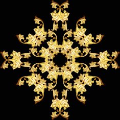 Golden flower pattern N10
