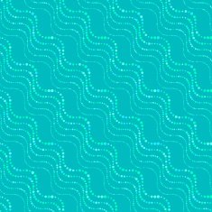 Textured ornament with blue doted wavy lines