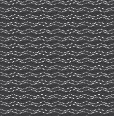 Repeating ornament dotted wavy lines horizontal on gray