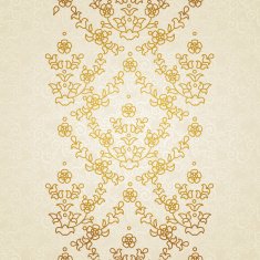 Vector floral border in Eastern style N13