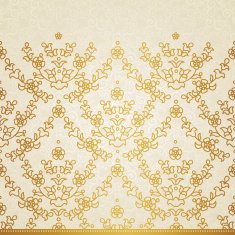 Vector floral border in Eastern style N15