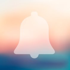 bell icon on blurred background N2
