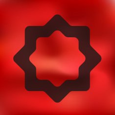 ramadan icon on blurred background