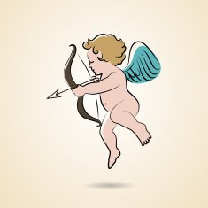 Little cupid in vintage style N2