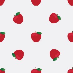 Seamless background with red apples