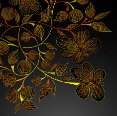 Floral abstract background N607