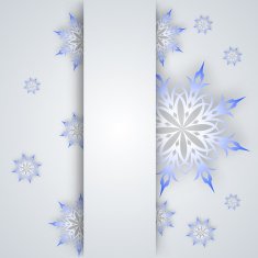 snowflake on a paper background