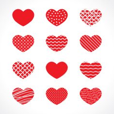 Set of hearts N11