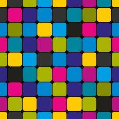 Geometric mosaic seamless pattern simple geometric vector background