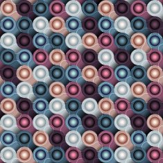 Abstract geometric pattern with balls