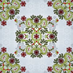 Background with floral symmetrical elements