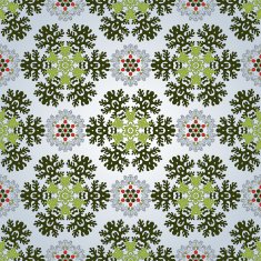 Seamless background with floral symmetrical elements