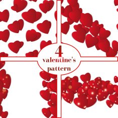 Valentines day Abstract paper hearts Love Valentine background with hearts N49