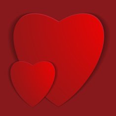 Valentines day Abstract paper hearts Love Valentine background with hearts N53