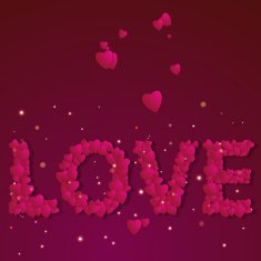 Valentines day Abstract paper hearts Love Valentine background with hearts N70