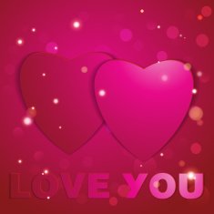 Valentines day Abstract paper hearts Love Valentine background with hearts N80
