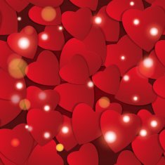Valentines day Abstract paper hearts Love Valentine background with hearts N100