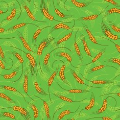 Vector hand drawn seamless country pattern