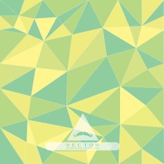 green low poly seamless pattern spring season