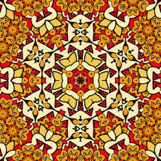Endless ornamental pattern Seamless oriental art backdrop Geometric mandala unusual