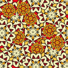 Yellow mandalas seamless background Endless wallpaper