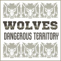 Retro ornament - wolves and inscriptions