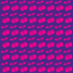 pink cherry pattern design
