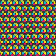 colorful flower pattern design