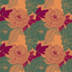 Baroque floral pattern N5