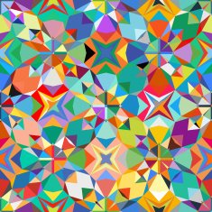 colorful geometric pattern N45