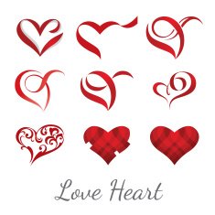 Heart love vector